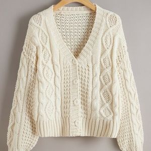 Cute cream cardigan